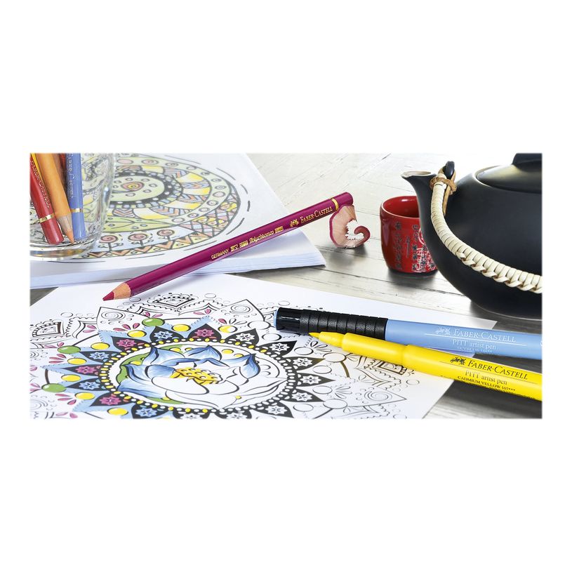 4005401674481-Faber-Castell PITT Artist Pen - Feutre pinceau à pointe souple - permanent - bleu glacé-P_79403830_12-11