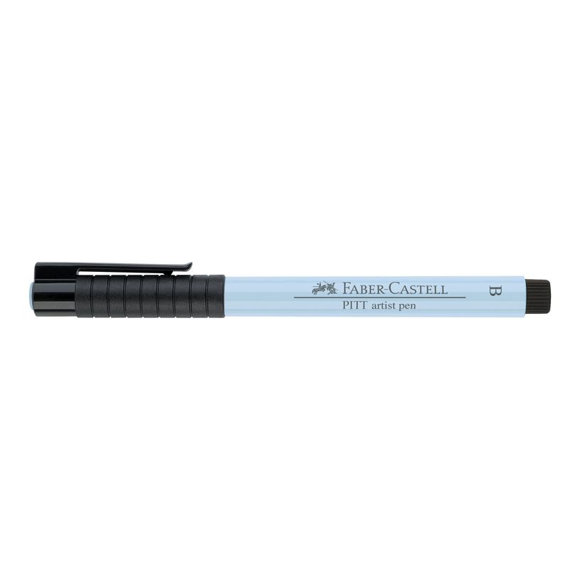 4005401674481-Faber-Castell PITT Artist Pen - Feutre pinceau à pointe souple - permanent - bleu glacé --P_79403830_2-0
