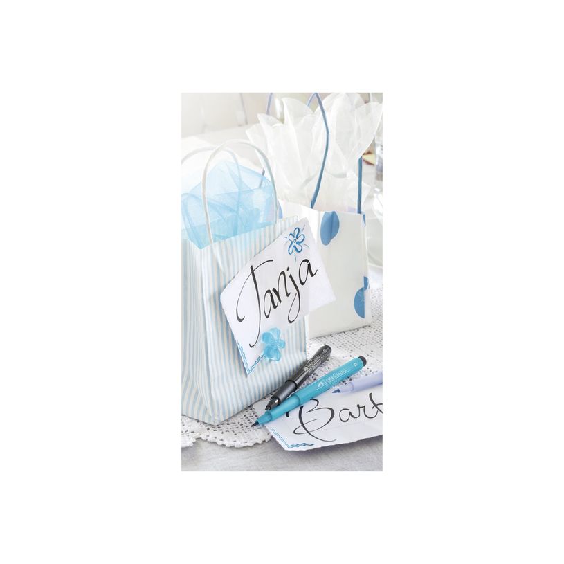 4005401674481-Faber-Castell PITT Artist Pen - Feutre pinceau à pointe souple - permanent - bleu glacé --P_79403830_6-8