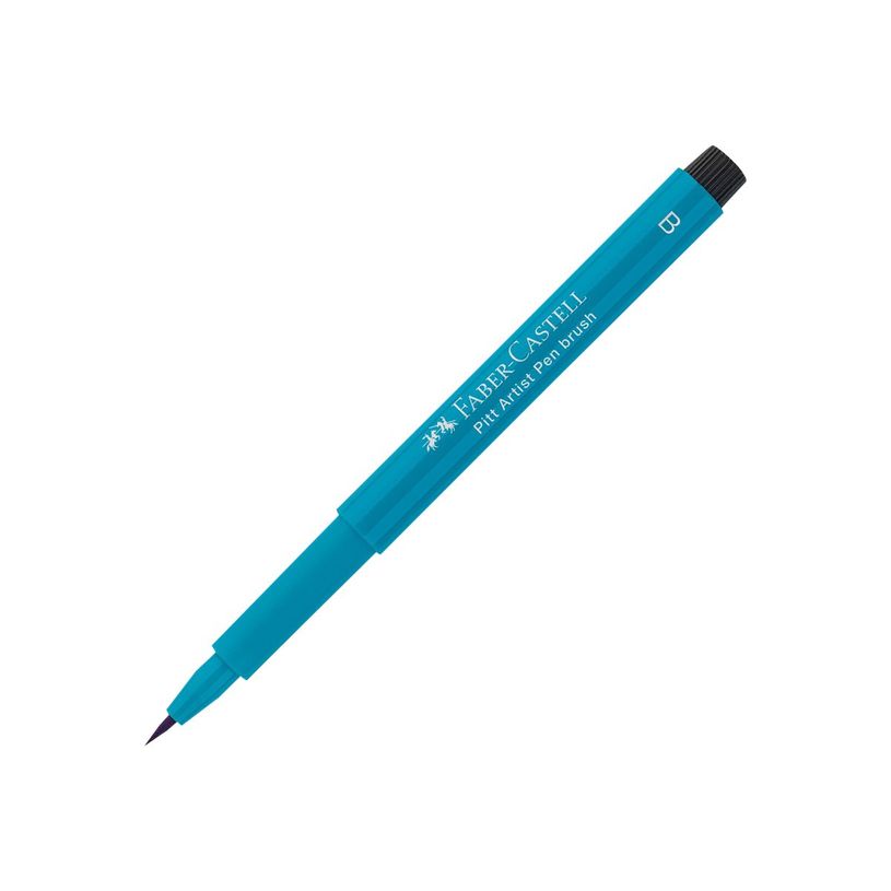 4005401674535-Faber-Castell PITT Artist Pen - Feutre pinceau à pointe souple - permanent - turquoise cob-P_79403831_2-1