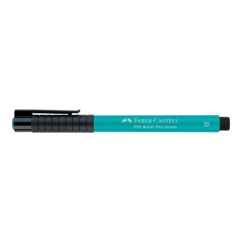 4005401674566-Faber-Castell PITT Artist Pen - Feutre pinceau à pointe souple - permanent - vert cobalt --P_79403833_2-3