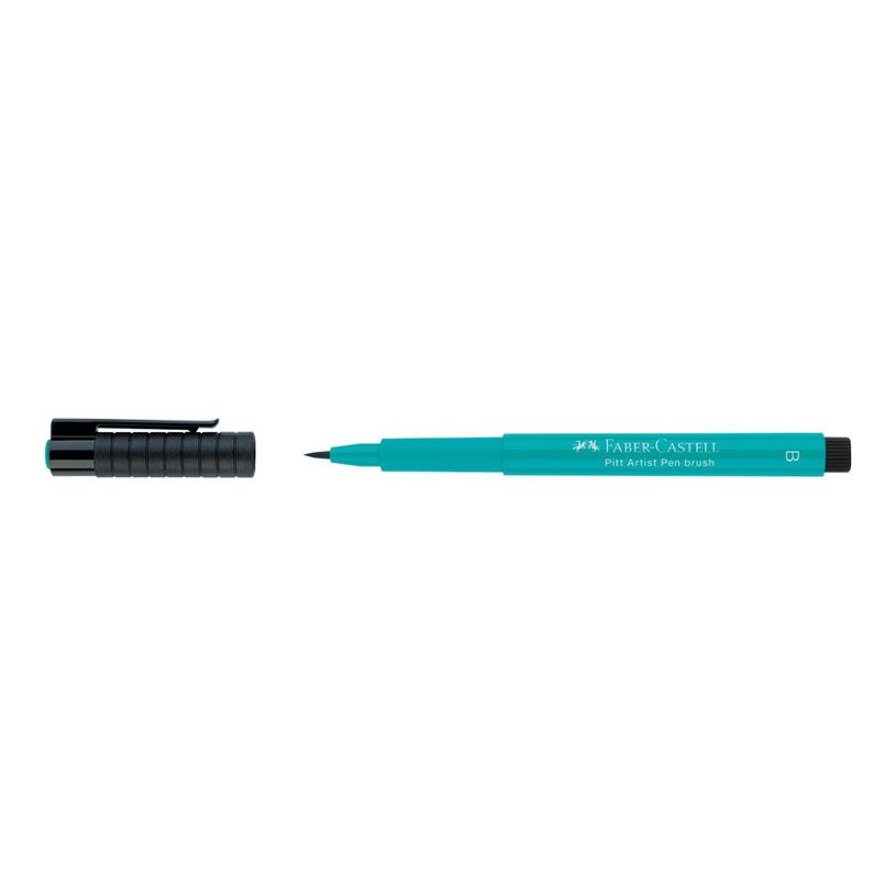 4005401674566-Faber-Castell PITT Artist Pen - Feutre pinceau à pointe souple - permanent - vert cobalt --P_79403833_4-1