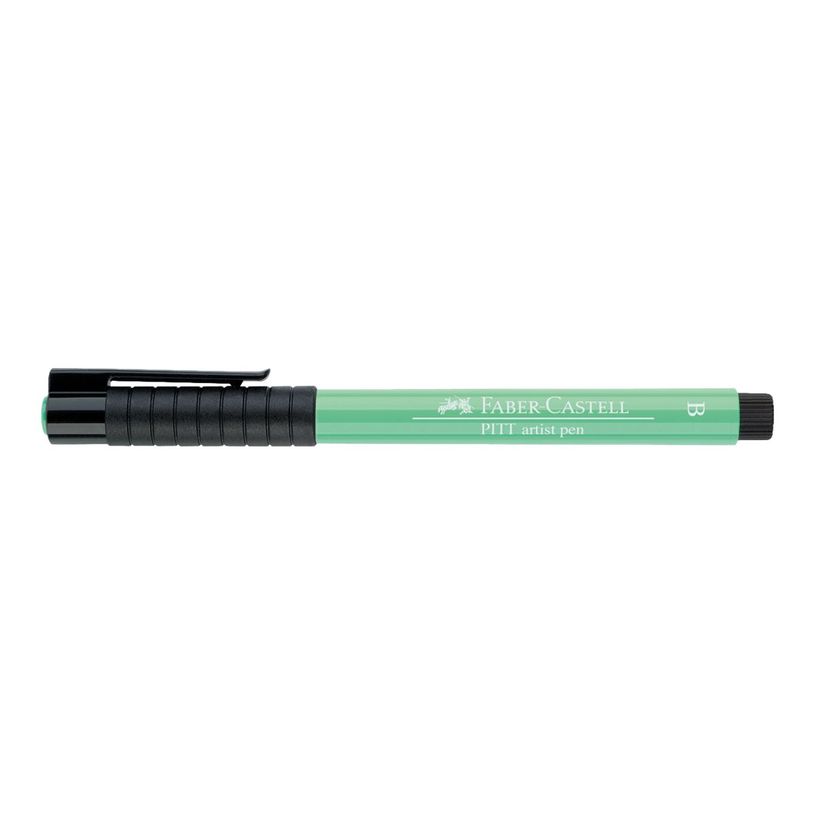 4005401674627-Faber-Castell PITT Artist Pen - Feutre pinceau à pointe souple - permanent - vert phtalo c-P_79403835_1-1