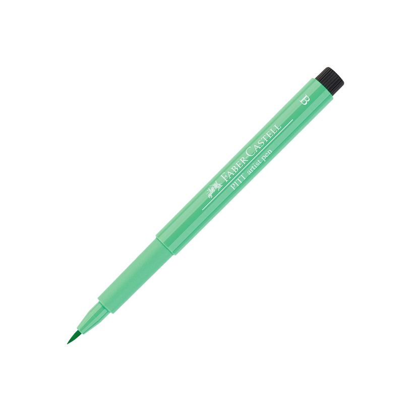 4005401674627-Faber-Castell PITT Artist Pen - Feutre pinceau à pointe souple - permanent - vert phtalo c-P_79403835_4-2