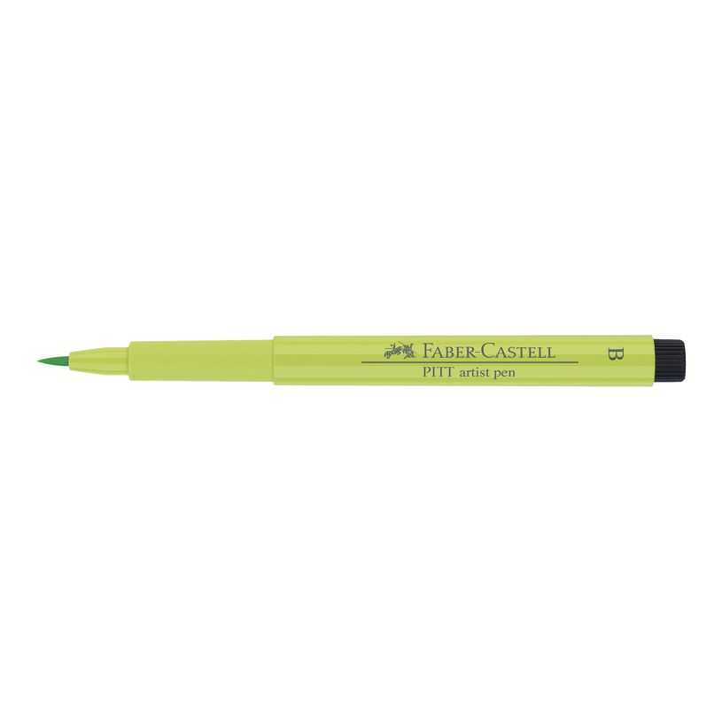 4005401674719-Faber-Castell PITT Artist Pen - Feutre pinceau à pointe souple - permanent - vert clair - -P_79403840_1-1