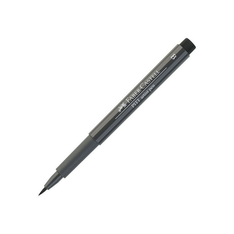 4005401674740-Faber-Castell PITT Artist Pen - Feutre pinceau à pointe souple - permanent - gris foncé 5-P_79403843_1-6