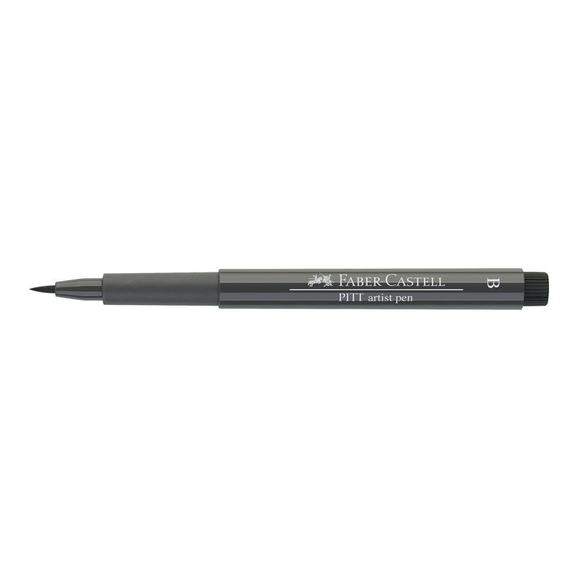4005401674740-Faber-Castell PITT Artist Pen - Feutre pinceau à pointe souple - permanent - gris foncé 5-P_79403843_2-0