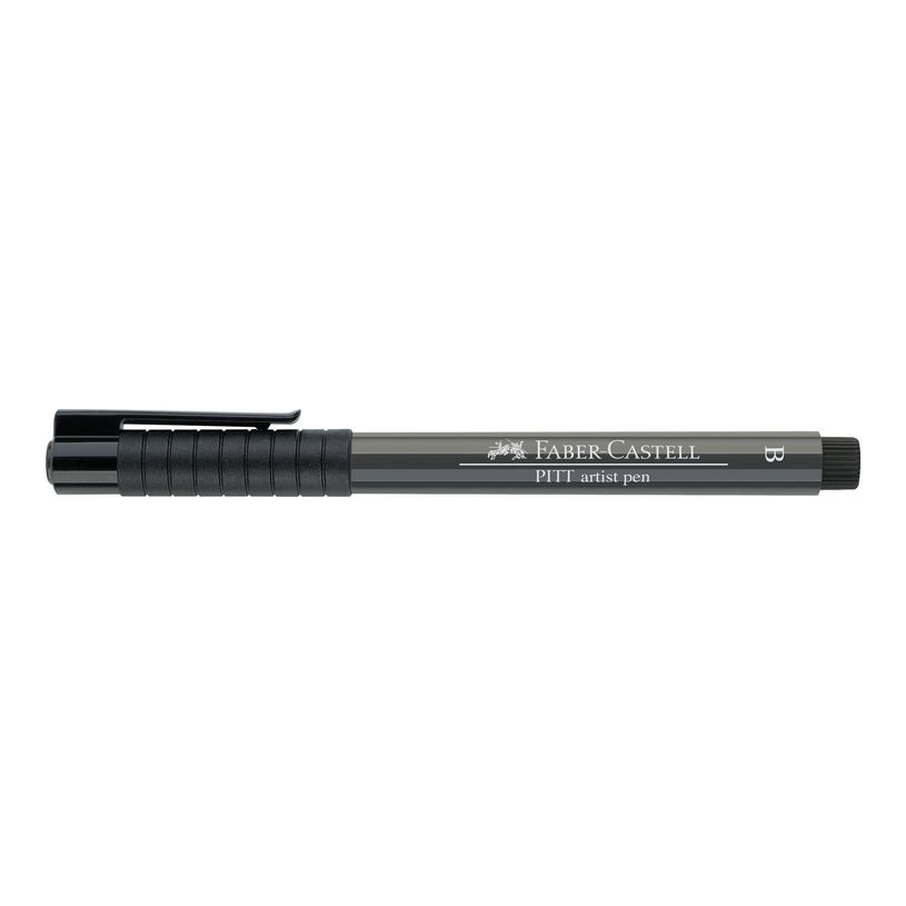 4005401674740-Faber-Castell PITT Artist Pen - Feutre pinceau à pointe souple - permanent - gris foncé 5-P_79403843_3-5