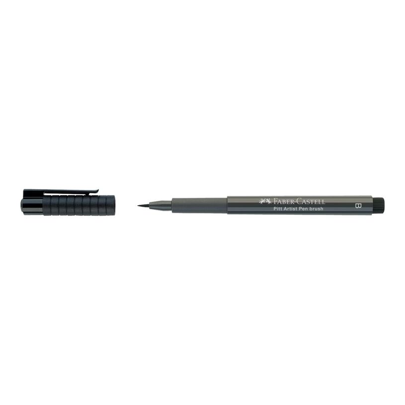 4005401674740-Faber-Castell PITT Artist Pen - Feutre pinceau à pointe souple - permanent - gris foncé 5-P_79403843_4-4