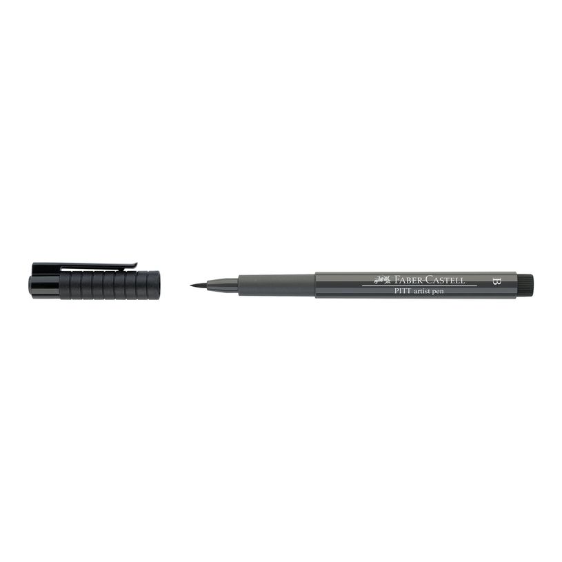 4005401674740-Faber-Castell PITT Artist Pen - Feutre pinceau à pointe souple - permanent - gris foncé 5-P_79403843_5-3