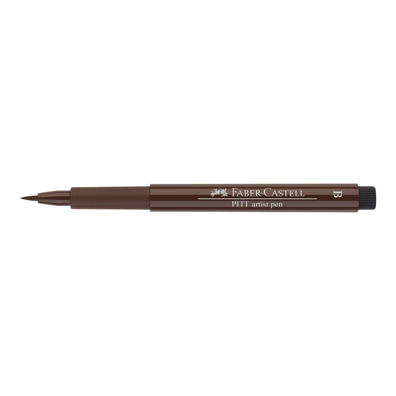 4005401674757-Faber-Castell PITT Artist Pen - Feutre pinceau à pointe souple - permanent - sepia foncé -P_79403844_2-4
