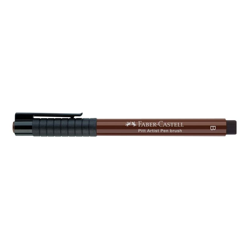 4005401674757-Faber-Castell PITT Artist Pen - Feutre pinceau à pointe souple - permanent - sepia foncé -P_79403844_3-3
