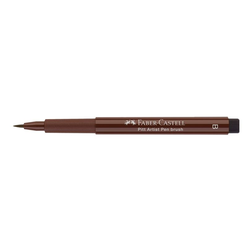 4005401674757-Faber-Castell PITT Artist Pen - Feutre pinceau à pointe souple - permanent - sepia foncé -P_79403844_5-1