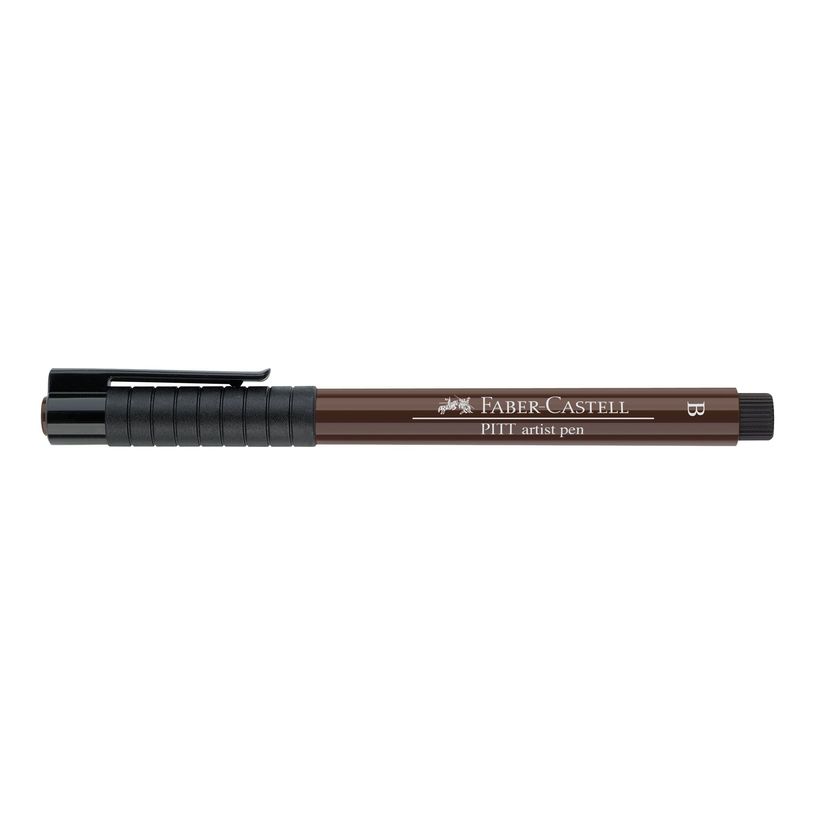 4005401674757-Faber-Castell PITT Artist Pen - Feutre pinceau à pointe souple - permanent - sepia foncé -P_79403844_7-5
