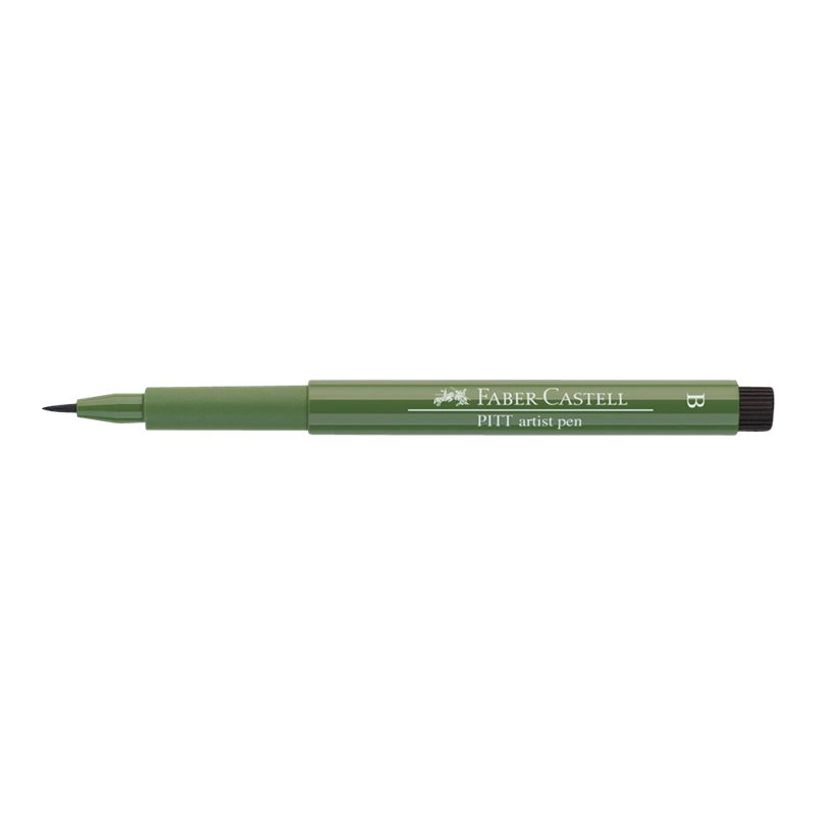 4005401674764-Faber-Castell PITT Artist Pen - Feutre pinceau à pointe souple - permanent - vert de chrom-P_79403845_1-2