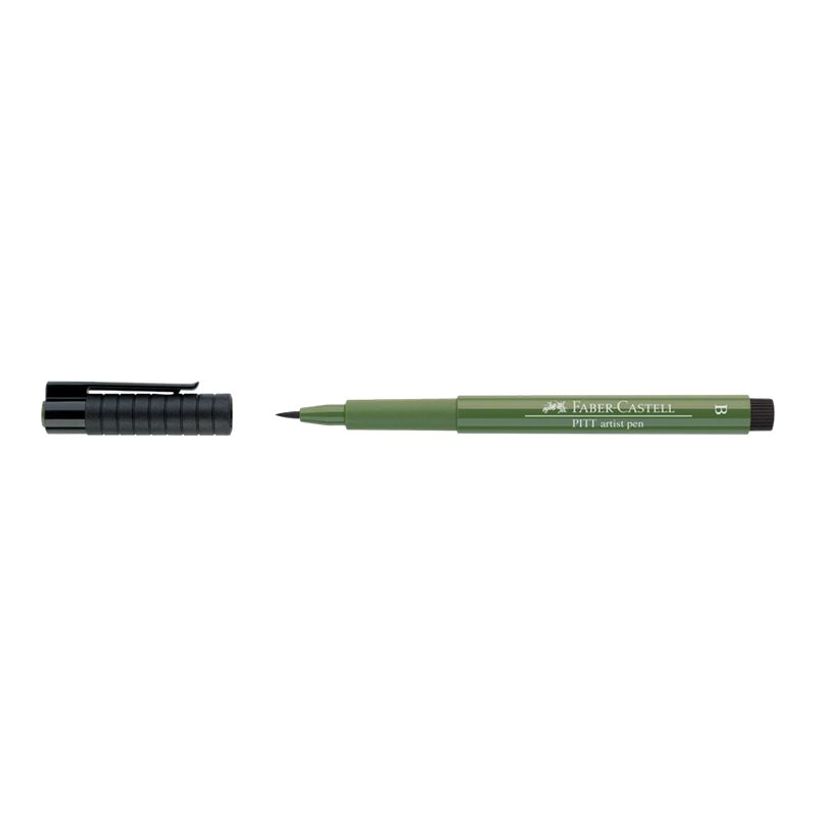 4005401674764-Faber-Castell PITT Artist Pen - Feutre pinceau à pointe souple - permanent - vert de chrom-P_79403845_2-0
