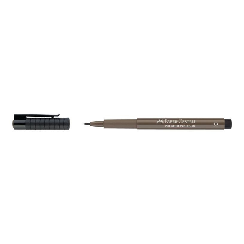 4005401674771-Faber-Castell PITT Artist Pen - Feutre pinceau à pointe souple - permanent - marron noix --P_79403846_1-0