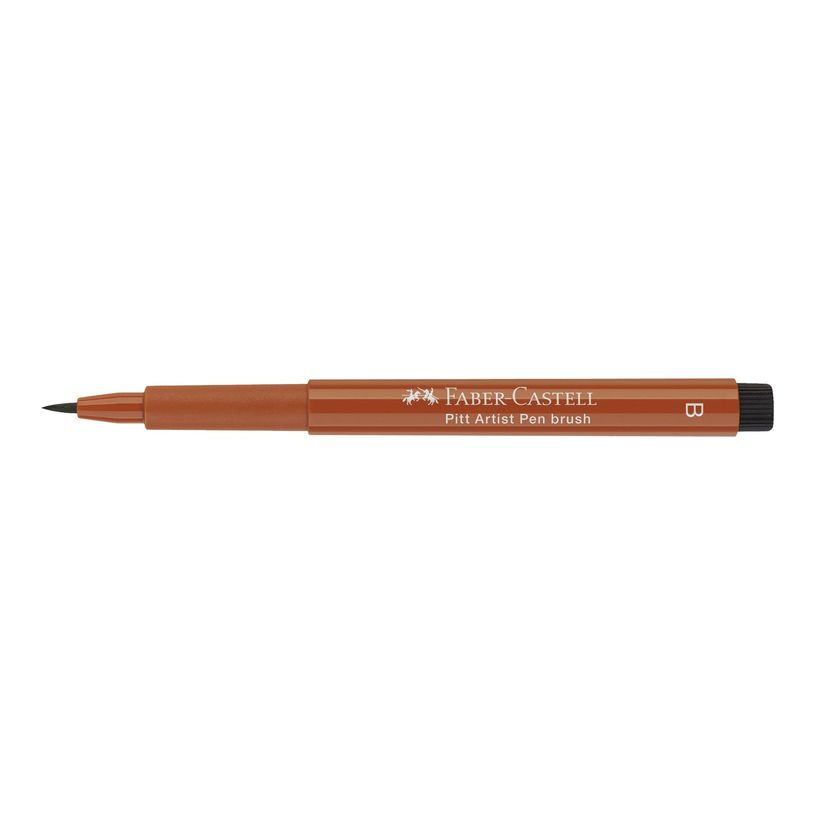 4005401674887-Faber-Castell PITT Artist Pen - Feutre pinceau à pointe souple - permanent - sanguin - enc-P_79403850_3-3