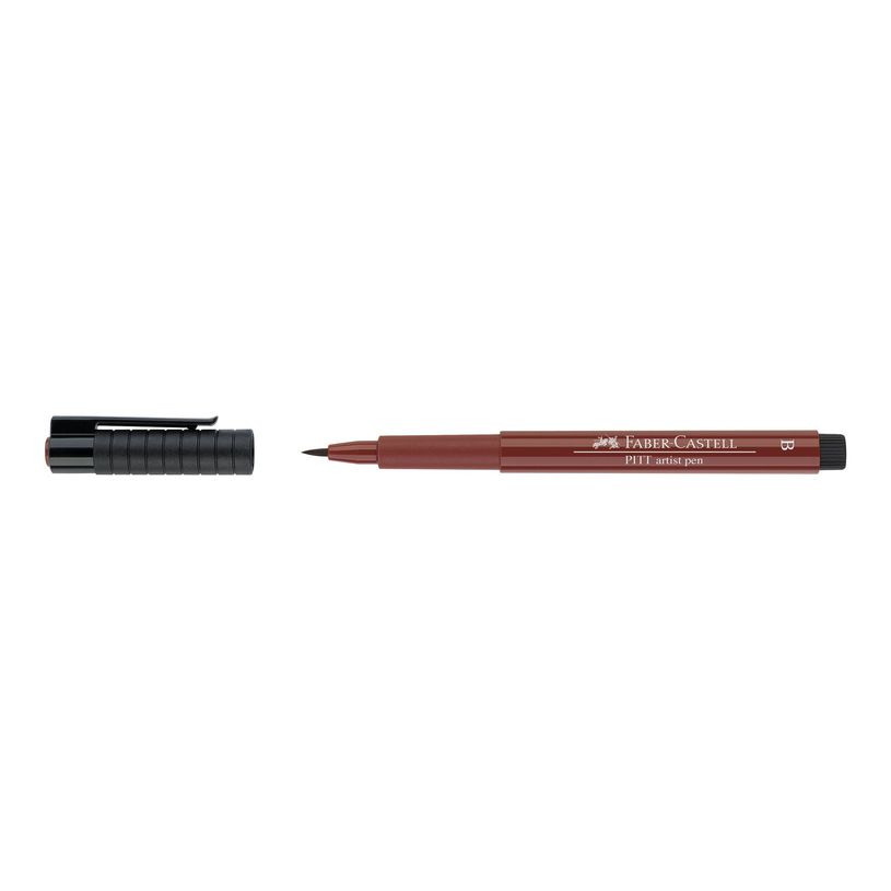 4005401674924-Faber-Castell PITT Artist Pen - Feutre pinceau à pointe souple - permanent - rouge indien -P_79403852_1-3