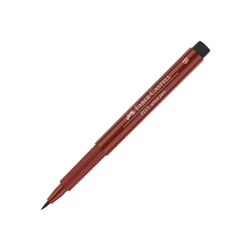 4005401674924-Faber-Castell PITT Artist Pen - Feutre pinceau à pointe souple - permanent - rouge indien -P_79403852_4-2