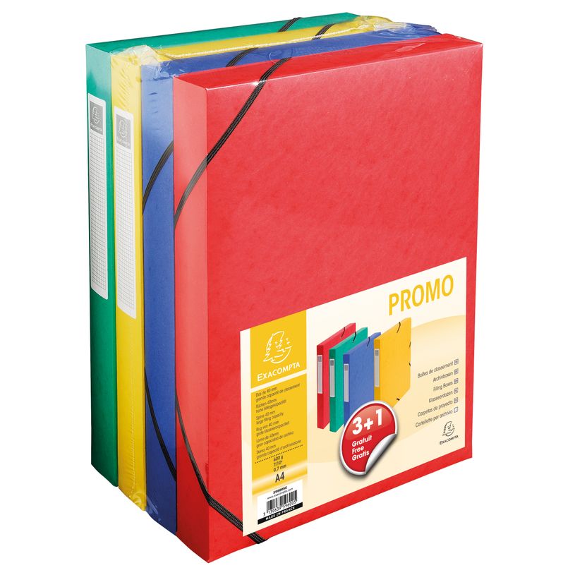 3130639596005-Exacompta - 4 Boîtes de classement - A4 - dos 40 mm - couleurs assorties-P_79405179_1-0