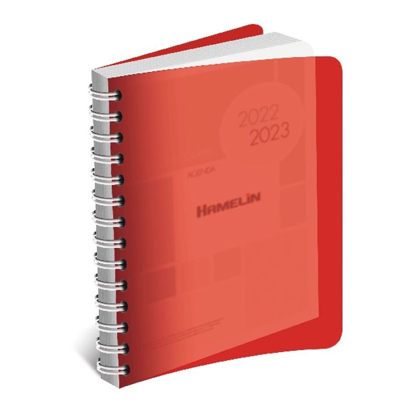 3147280050893-Agenda Lecas Polypro spiralé - 1 jour par page - 12 x 18 cm - rouge-P_79405342_1-0