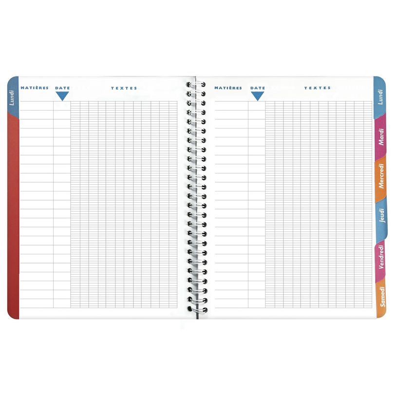 3660942047746-Cahier de textes spiralé Sports - 17 x 22 cm - disponible dans différentes couleurs - Exa-P_79405361_3-2