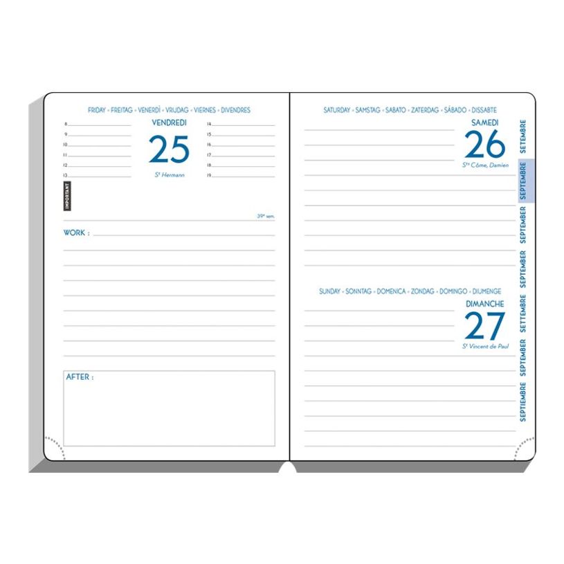 3660942257466-Agenda Verone - 1 jour par page - 10 x 15 cm - disponible dans différentes couleurs - Exa-P_79405369_19-7