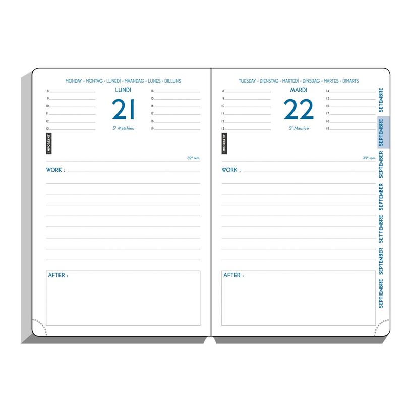 3660942257466-Agenda Verone - 1 jour par page - 10 x 15 cm - disponible dans différentes couleurs - Exa-P_79405369_3-15