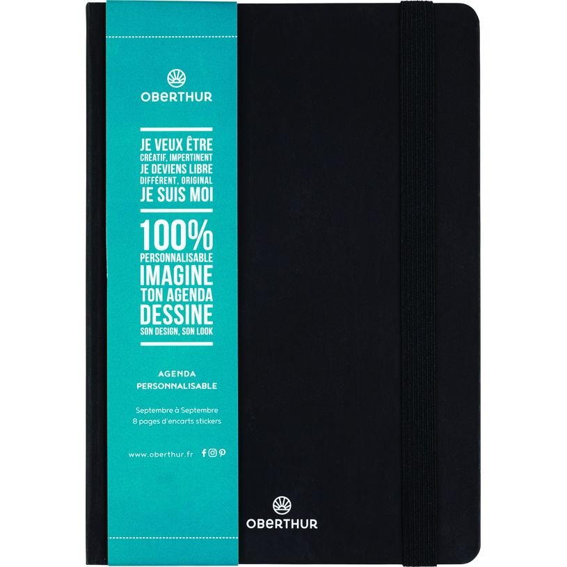 3108726158214-Agenda à élastique personnalisable - 1 jour par page - 12,5 x 17,5 cm - 3 décors au choi-P_79405599_3-2