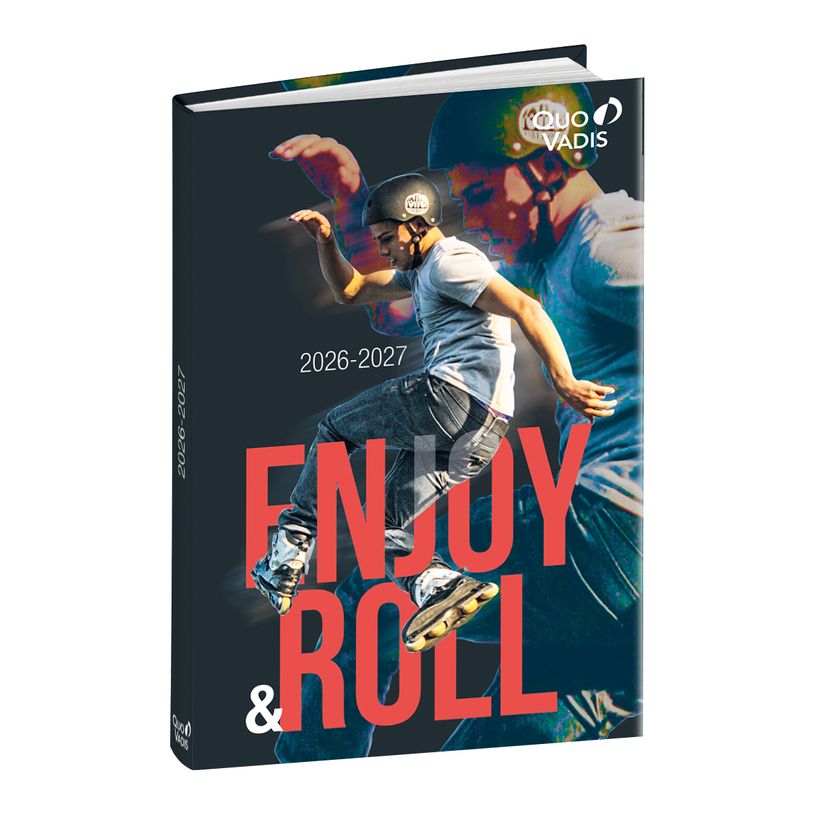 3371010196715-Quo Vadis - Agenda année scolaire - 2026-2027 - Eurotextagenda - Journalier - Multilingue - One Way - 12 mois de août à juillet - 12x17 cm - Papier Clairefontaine blanc - Fabri--1