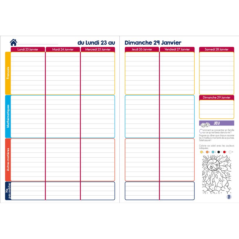 3371010359226-Quo Vadis - Agenda année scolaire - 2026-2027 - Mon Agenda Malin - Français - Multicolore - 21x29,7 cm - Papier Clairefontaine blanc - Fabri--1