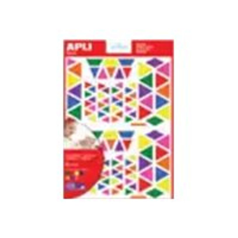 8410782132394-Apli - 720 gommettes triangles - coloris assortis-P_79405805_1-0