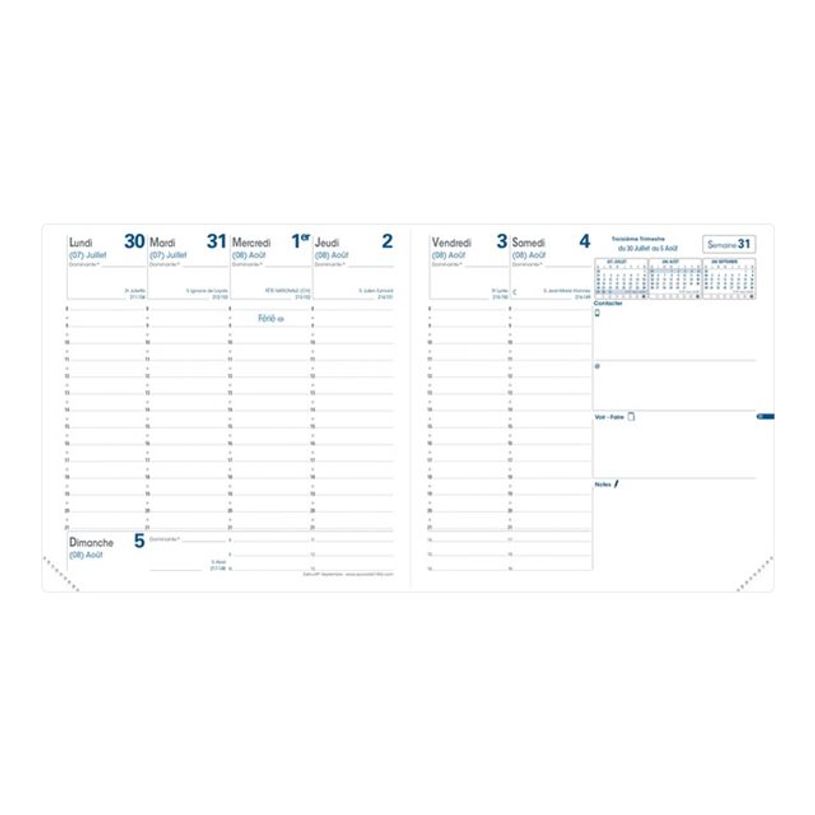 3371010359820-Agenda Toscana Bleu 1 Semaine sur 2 pages 16X16cm Quo Vadis -P_79405833_1-1