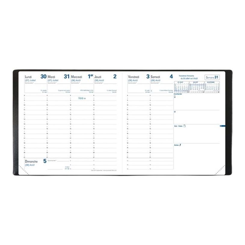 3371010359820-Agenda Toscana Bleu 1 Semaine sur 2 pages 16X16cm Quo Vadis -P_79405833_2-2
