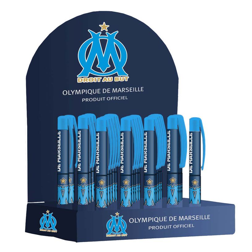 3700516220653-Quo Vadis - Présentoir stylos plume small OM par 25 - Olympique de Marseille - 18x12x14,5 -P_79405931_1-0