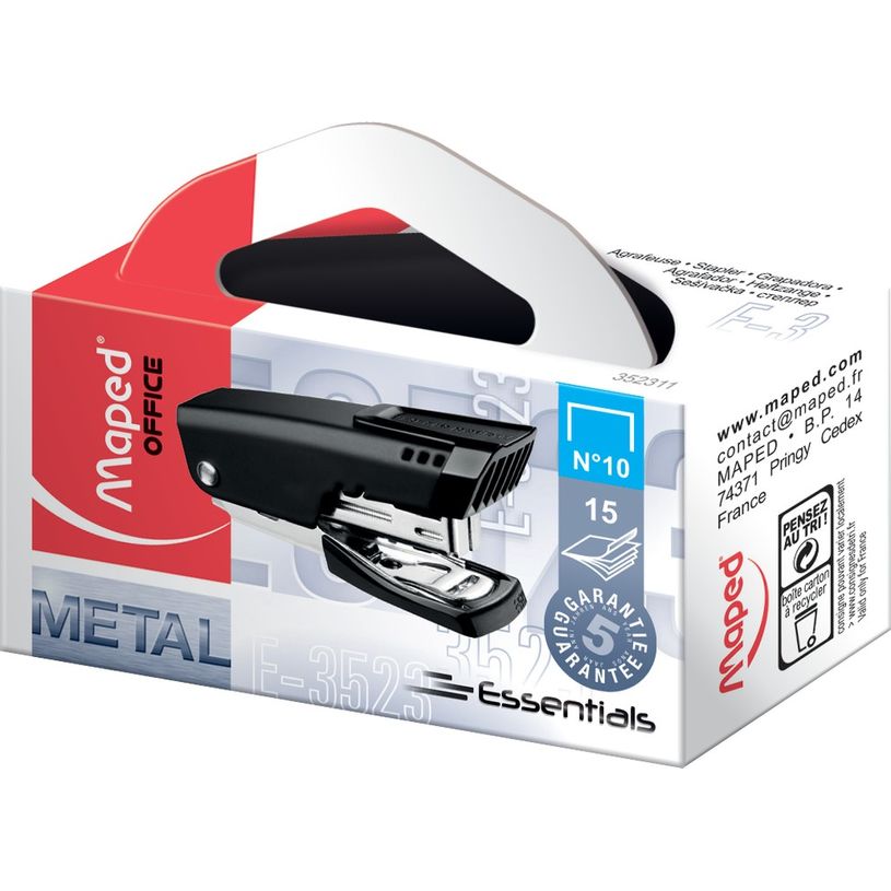 3154143523111-Maped - Mini Agrafeuse Essentials E3523 - capacité de 15 feuilles - agrafes n°10-P_79406318_2-0