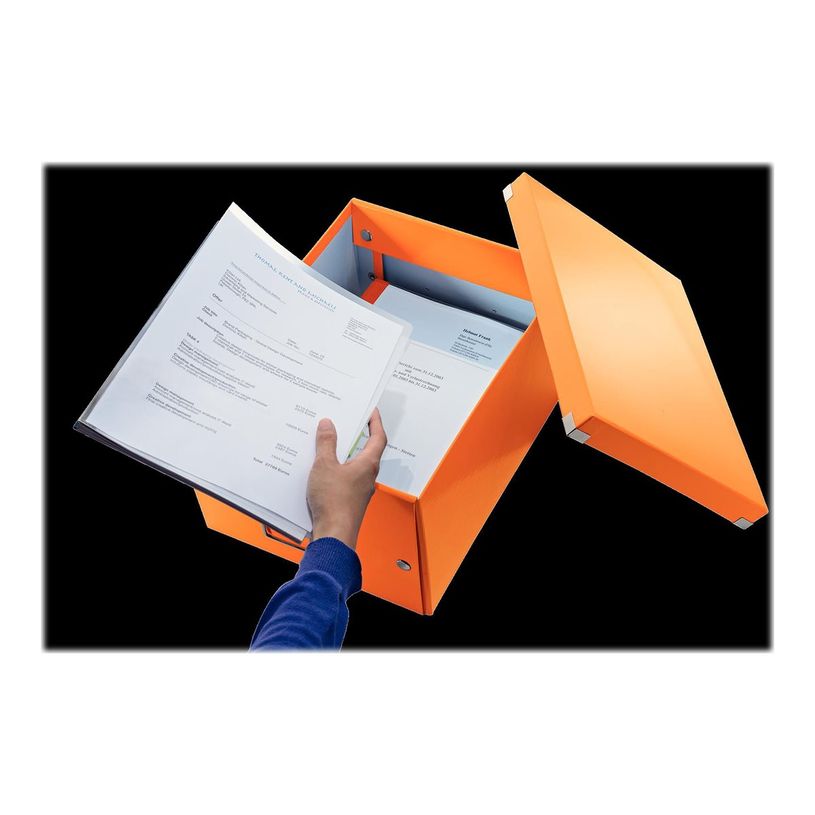 4002432398140-Leitz Click & Store - Boîte de rangement- A4 - orange métallisé-P_79406379_1-4