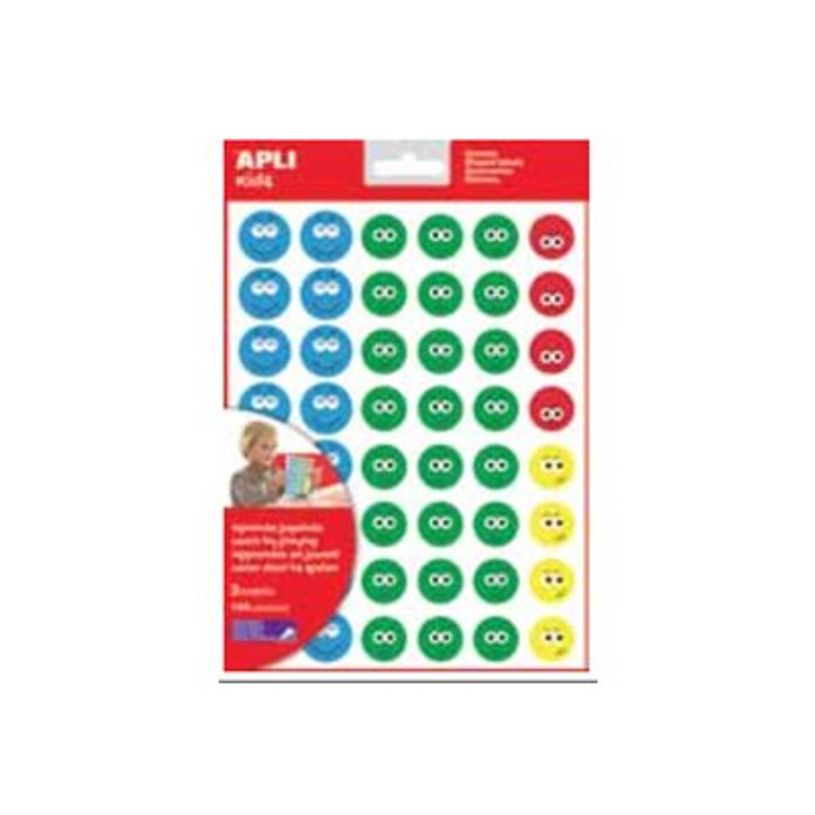 8410782142263-Apli - 3 feuilles gommettes sourire - humeur 1-P_79406420_1-0