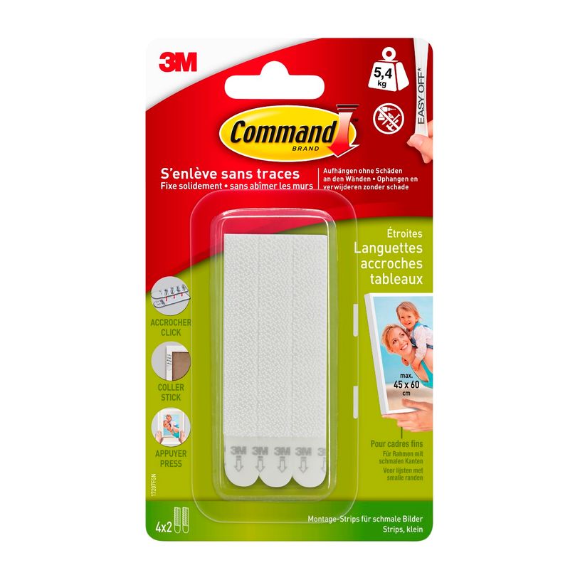 4046719466627-Command -  Pack de 4 languettes accroche tableaux blanches - étroites  -P_79406630_1-0