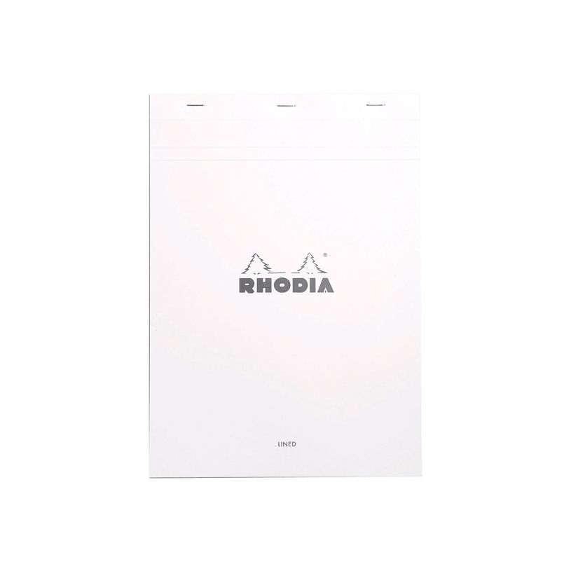 3037920182018-Rhodia - Bloc notes N°18 - A4 - 160 pages - petits carreaux - 80g - blanc-P_79406645_1-0