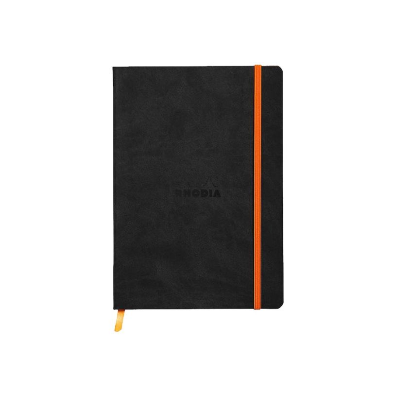3037921174029-RHODIA Rhodiarama - Carnet souple A5 - 160 pages - ligné - noir-P_79406654_6-4