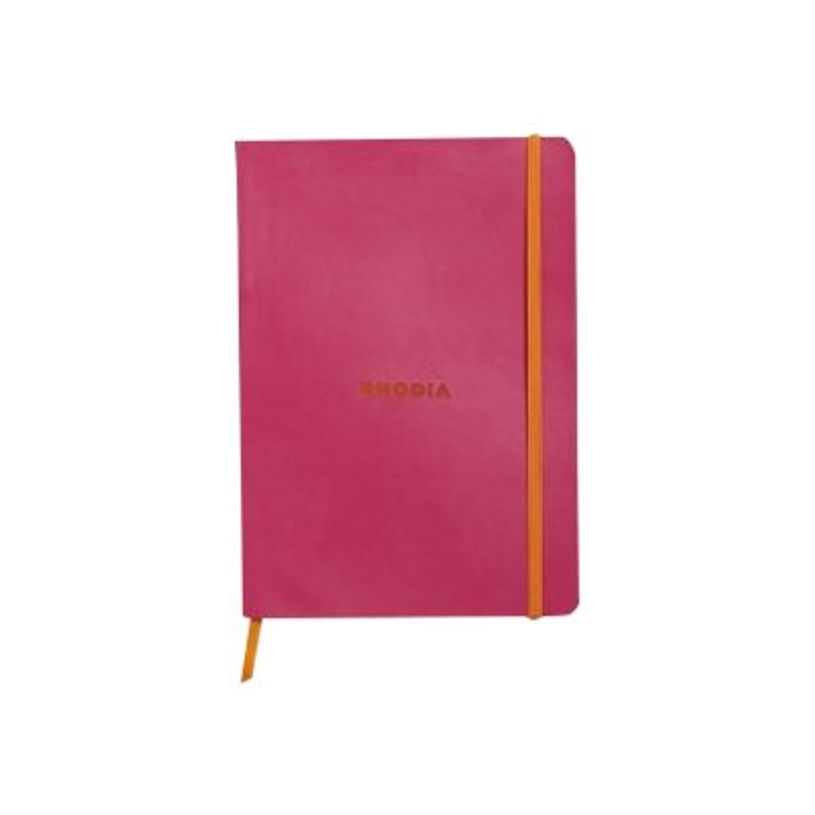 3037921174128-RHODIA Rhodiarama - Carnet souple A5 - 160 pages - ligné - framboise-P_79406659_1-0