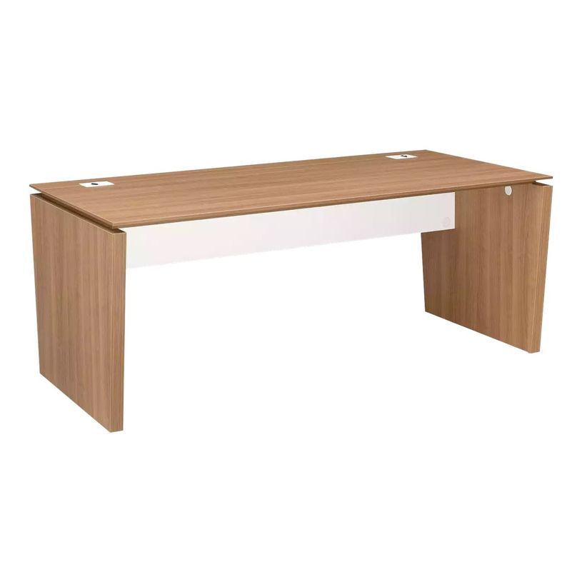3483600600059-Bureau XENON - 190 cm - Pieds panneaux - Merisier italien-P_79406868_1-0