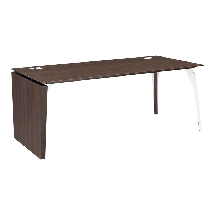 3483600647337-Bureau - XENON - Chêne - L 170 cm - pieds panneaux/métal réversible-P_79406885_1-0