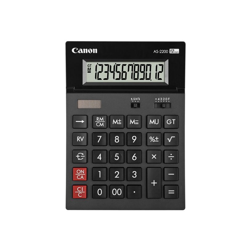 4960999673646-Calculatrice Canon AS-2200 - 12 chiffres - alimentation batterie et solaire-P_79407257_8-4