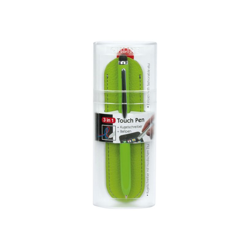 4014421310484-Online Touchpen - Stylo à bille 2 couleurs (bleu et rouge) vert - embout tactile-P_79407398_2-1