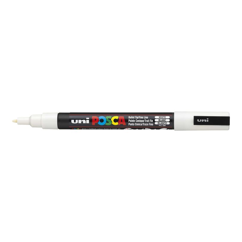 3296280033372-Uni POSCA PC-3M - Pack de 4 marqueurs - noir, argent, blanc, or-P_79407585_3-3