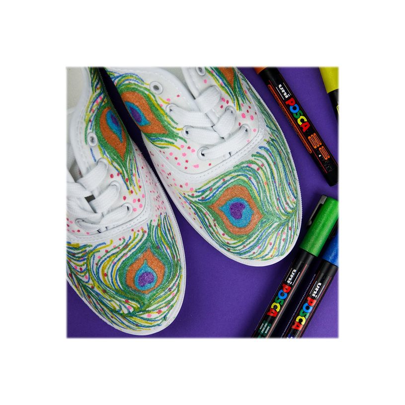 3296280033426-POSCA PC-5M - Pack de 4 marqueurs - noir, argent, blanc, or-P_79407590_11-2