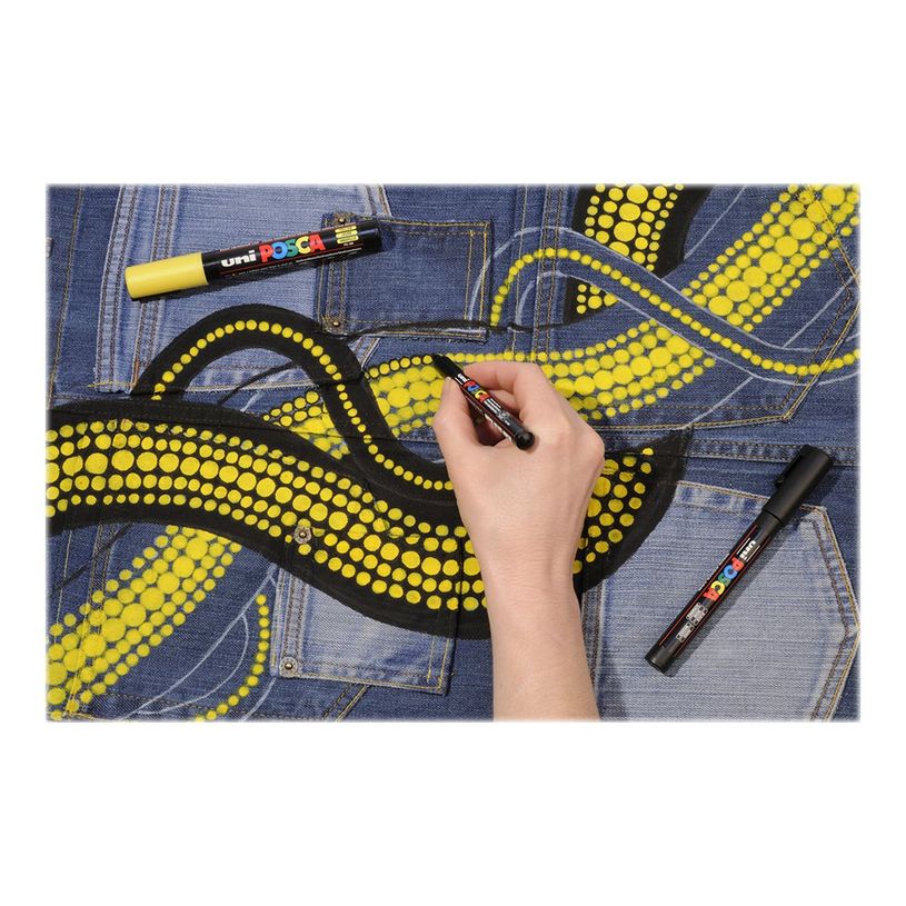 3296280033426-POSCA PC-5M - Pack de 4 marqueurs - noir, argent, blanc, or-P_79407590_15-6